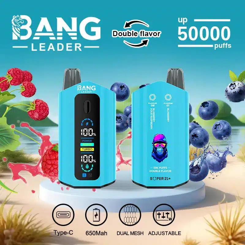 Double saveurBang Leader 50000 Puffs 50k — Guide complet, simple et pratique (FR)bang leader puffs disposable dual flavors mouthpiece exchang