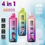 Saveurs 4 en 1Bang Blaze 60k — Guide complet 4‑en‑1 (60 000 bouffées)wholesale eu warehouse bangblaze k puffs triple i