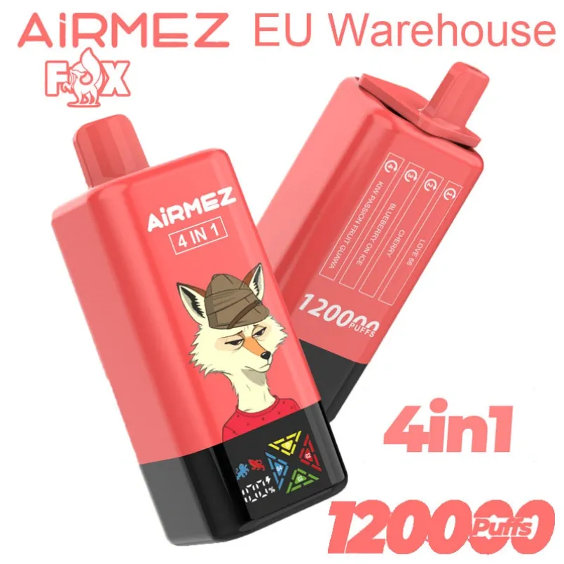 Entrepôt européenAirmez Fox 120000 Puffs - Le Vape Jetable 4 en 1 Ultime | Guide Complet 2025imgi airmez fox puffs