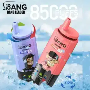 Tres sabores Bang Leader 85000 Puffs 85k 3 en 1 imagen bang leader puffs