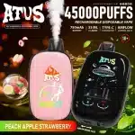 Puff 45kATVS 45000 Puffs 45K Full Smart Screen : Le Vape Jetable Futuriste à Écran Tactile Intelligentimgi atvs puffs