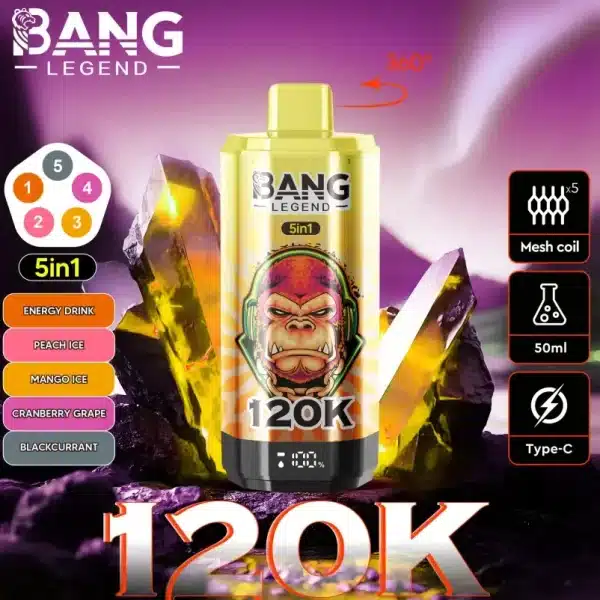 Saveurs 6 en 1Bang Legend 120K Puffs 5 en 1 : Guide Complet 2025imgi bang legend puffs