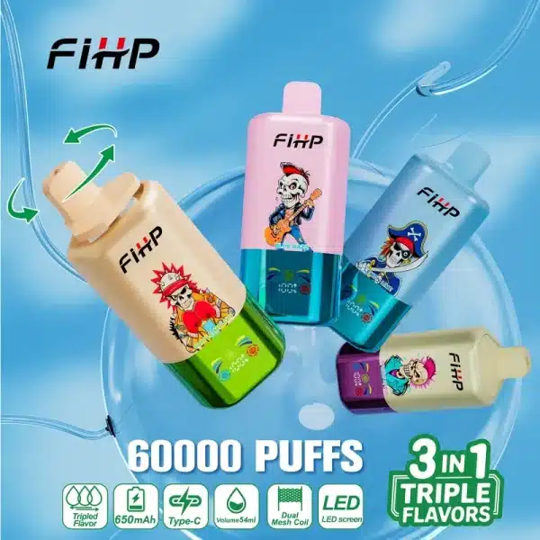 Trois saveursFIHP 60000 Puffs Triple Flavors: Le Guide Complet 2025 - Test & Avisimgi fihp puffs