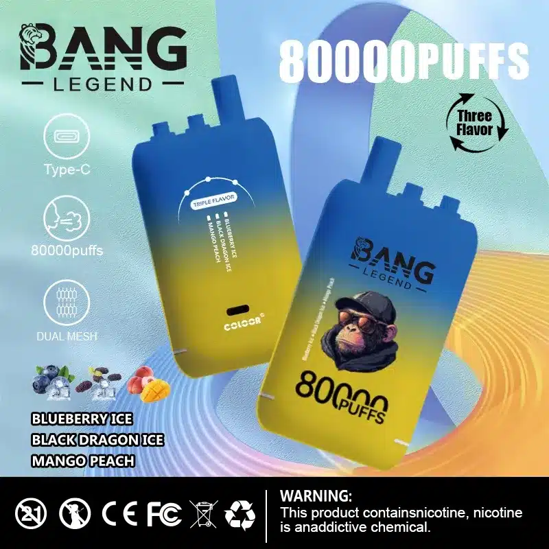 Trois saveursBang Legend 80K Puffs : Le Guide Ultime 2025 - Avis, Test & Analyse Complèteimgi bang legend puffs