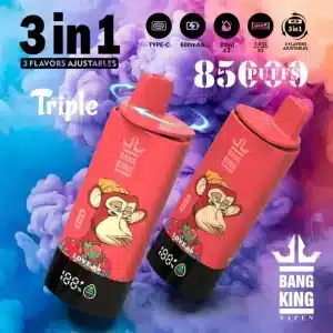 Tres sabores Bang King 85000 Puffs 3 en 1 85kimgi bang king puffs