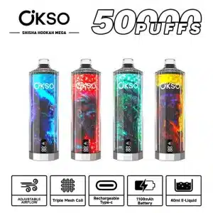 dtl vapeOKSO Shisha Hookah Mega 50000 50k vapeimgi okso shisha hookah mega puffs