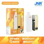 Puff 30kJNR Power Mate 30K — Guide complet (puff 30k, power bank 5000 mAh, écran)jnr power mate k puff vape strawberry banana