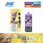 4-in-1-GeschmacksrichtungenJNR Quads 120K 4-in-1imgi jnr quads k puffs x