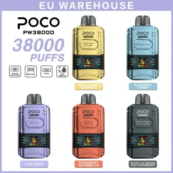 Almacén europeo Poco PW38000 Vape 38K 380000imgi poco pw puffs