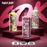 Crystal VapesRazz Bar 60000 60K Vapeimgi bouffées de razz bar