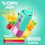 Drei GeschmacksrichtungenVOPK 60K 60000 Züge 3-in-1 Vapeimgi vopk tripe puffs in flavors k low nicotine up img