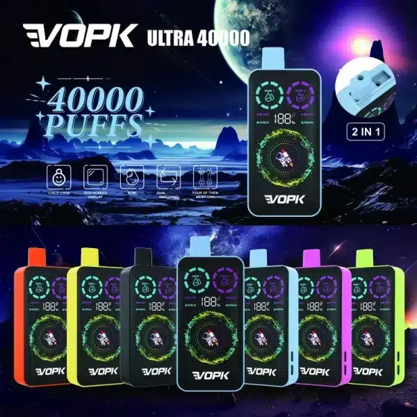 Doble sabor VOPK ULTRA 40000 40k VAPEimgi vopk ultra puffs doble sabor pantalla digital bajo en nicotina