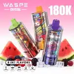 200k Zügen VapeWASPE 180K 8-in-1 Crystal Vapeimgi waspe k puffs